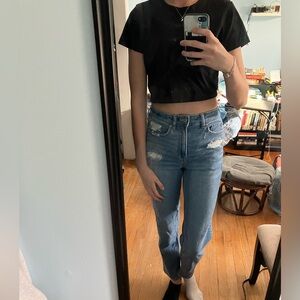 AE Stretch Mom Straight Jean